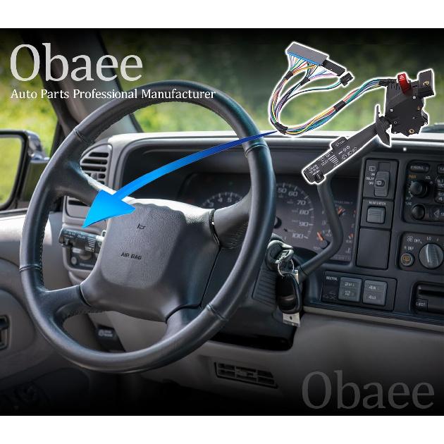 Obaee Multi-Function Combination Switch With Turn Signal, Wiper, Hazard, Cruise Control Compatible With 1995-2002 Chevy Tahoe S10 GMC C1500 K1500