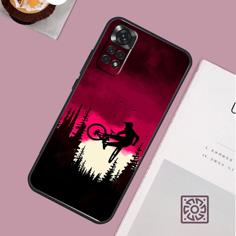 MTB Mountain Bike Cycling Bicycle Case For Xiaomi Redmi Note 12 9 10 11 13 Pro Plus 9S 10S 11S 12S Redmi 12 10C 12C 13C Cover