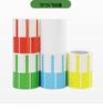 P-Type Color Self-Adhesive Cable Labels, 84x26mm & 70x24mm, Synthetic Paper for Network and Power Cords