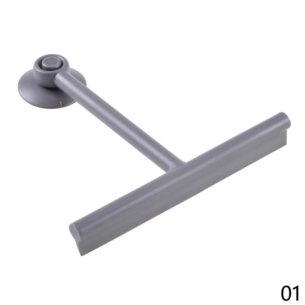 Fancyfamily Soft Rubber Single-sided Glass Wiping Wiper with Suction Cup Bathroom Cleaning Tool