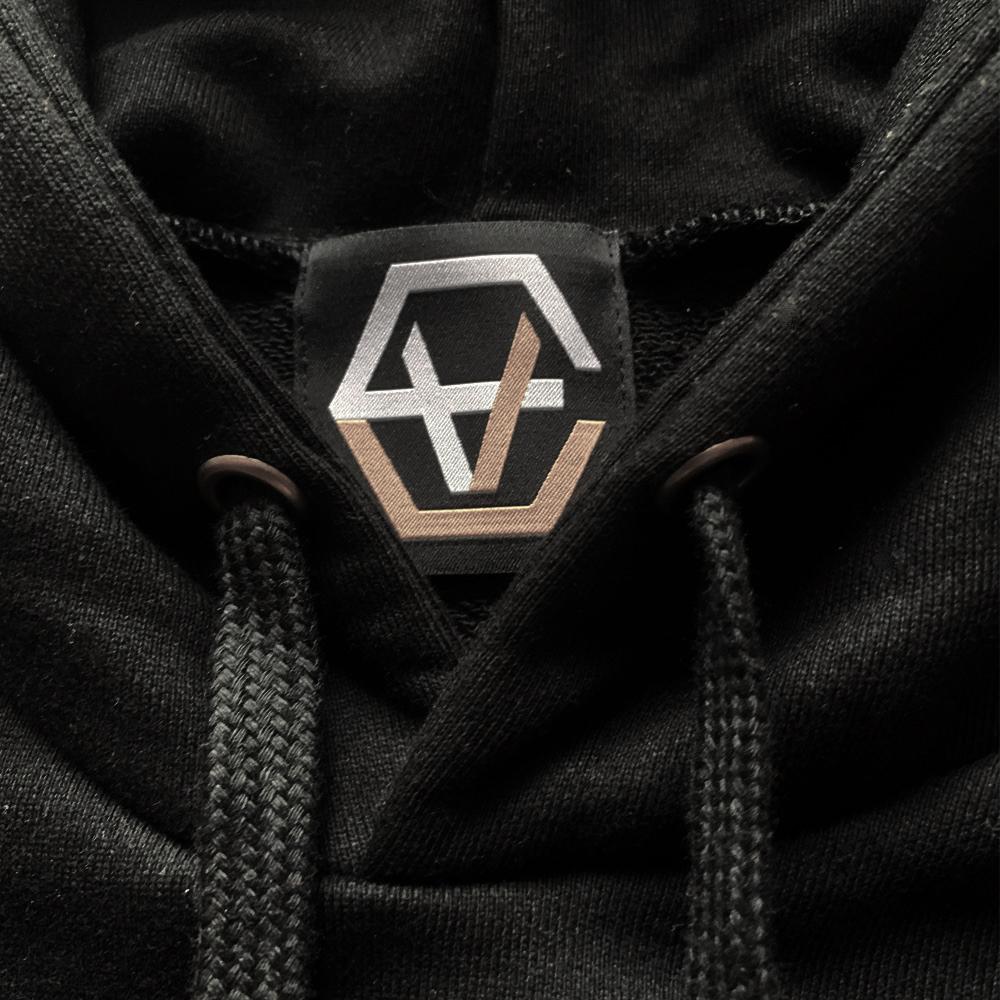 Ev T Patch Oversized Hoodie (Black)