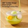 Tumbler Feather Cat Toy Interactive Self-Play Catnip Teaser for Indoor Kittens