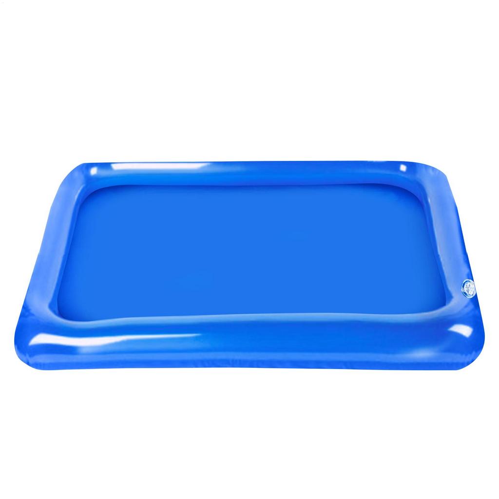 Piscina Portatile Vaschetta per Piedi Bagno Gonfiabile Multifunzionale Lavapiedi Spiaggia Campeggio Casa Blu Vaschetta per Piedi