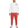 Nike Logo Print Round Neck Long Sleeve Sweatshirt Men Sweatshirt White DX6515-100