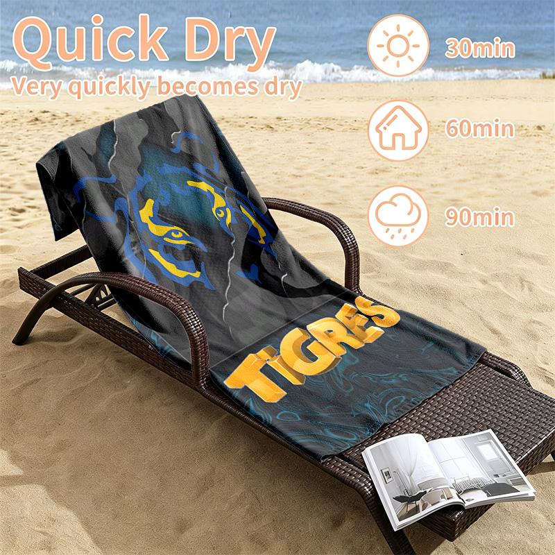 Club Tigres UANL Beach towels also serve as bath towels summer essential a musthave for the outdoors the beach and the pool