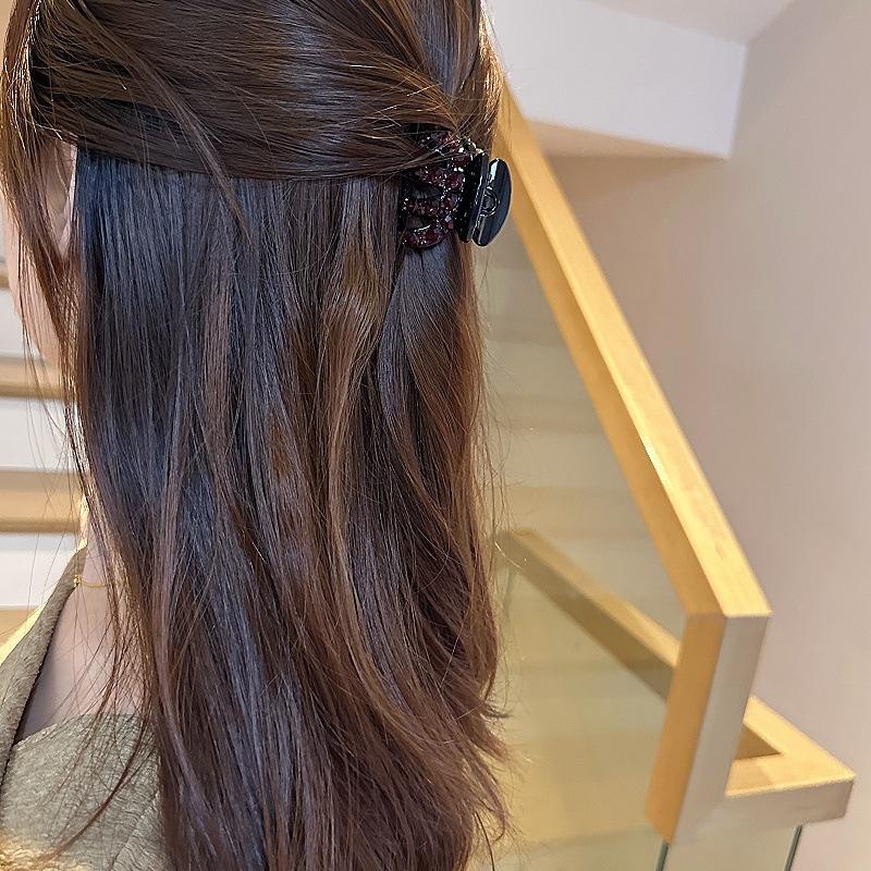 Korean Delicate Miniature Pumpkin Rhinestone Hair Clip, Sweet and Cute Versatile Small Grab Clip, Bangs Clip, Ponytail Clip