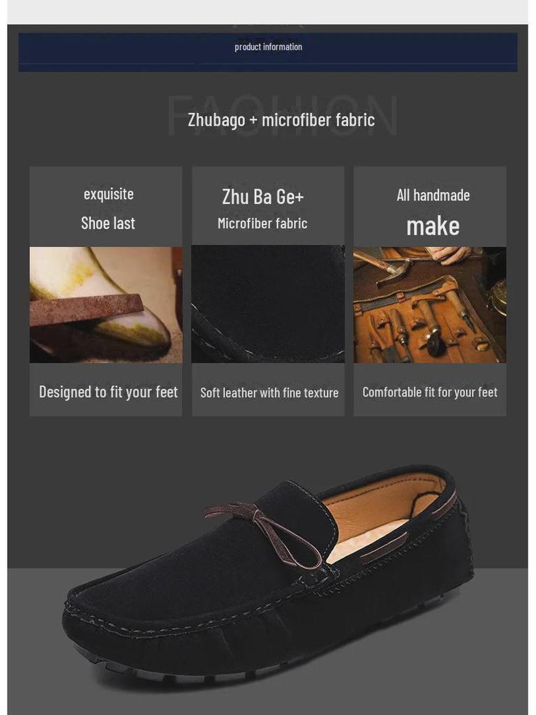 2025 Men's Fashion: Slip-On Casual Toe Shoes - Small to Large Sizes