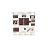 Mini 6-Ring System Planner, Genuine Leather, 6-Hole, 20mm Ring, Includes 100 Refill Sheets, Leather