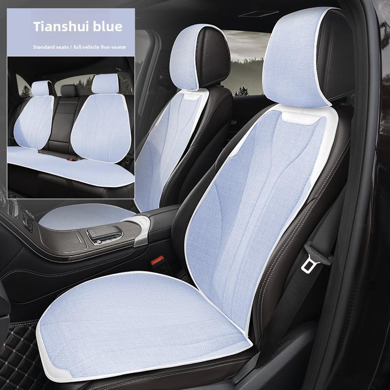 Coprisedile Auto Universale Quattro Stagioni Lino Traspirante Antiscivolo Coperture per Sedili Auto Copertura Protezione Sedili Auto Coperture