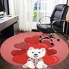 1PC Love Balloons Office Round Area Rug,  Mat Suitable ForOffice, Under Office Chairs Bedroom Living Room Home Decor, Room Deco