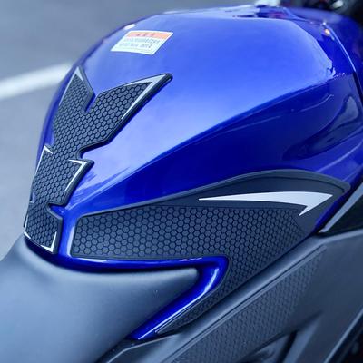 LEDISHUN Traction Pad Tank Kit for Yamaha YZF-R25/YZF-R3 (2019-2025) - Gray