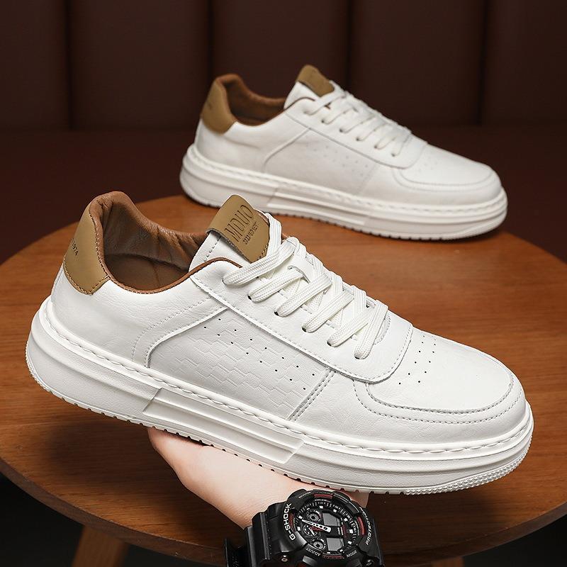 Spring and autumn men's shoes new breathable little white shoes men's trend versatile platform sports shoes casual board shoes trendy shoes