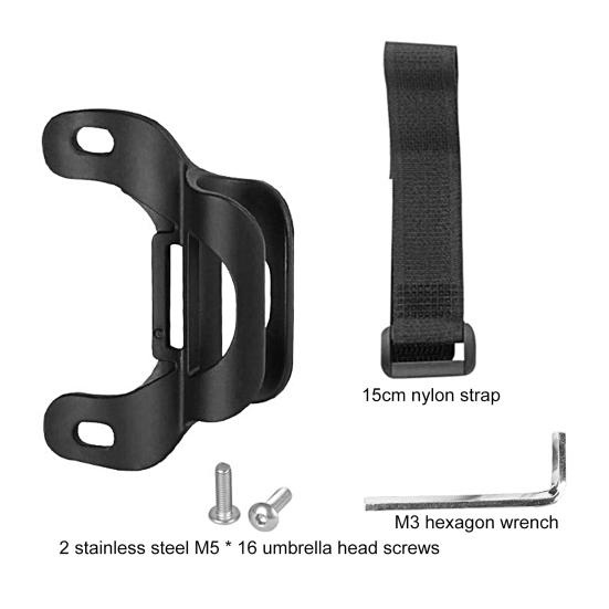 Bicycle Inflator Holder Sturdy with Screws Wrench Nylon Strap Universal Fix Pump Kettle