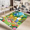 1pc Springtime Picnic Fun Carpet for Playroom Bedroom Living Room Sofa Home Decor,kids Game Area Rug Non-slip Floor Mat Y729104