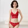 Damen Push-Up Spitzen-BH-Set - Anti-Hängebusen, Große Größen
