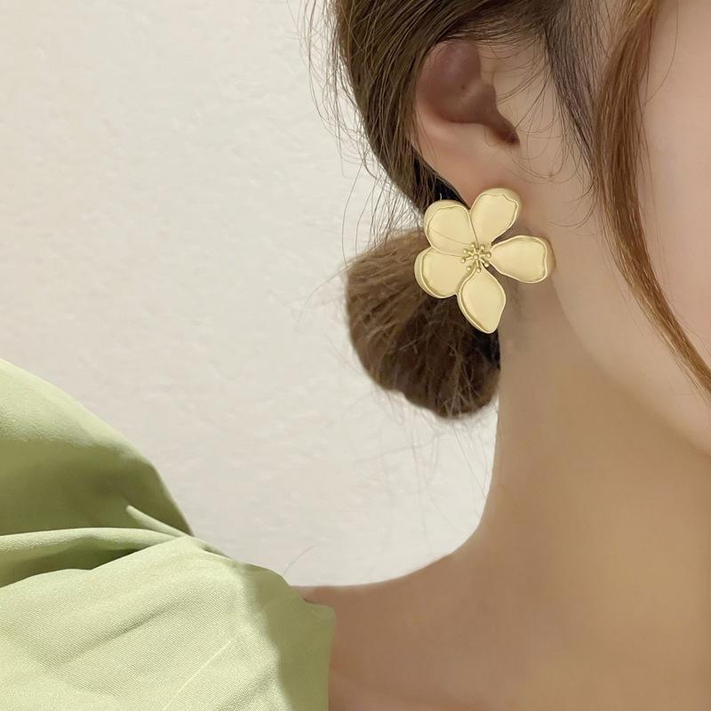 Glaze Flower Earrings Romantic French  Earrings Earrings French For Casual Wear Gifts Formal Occasions