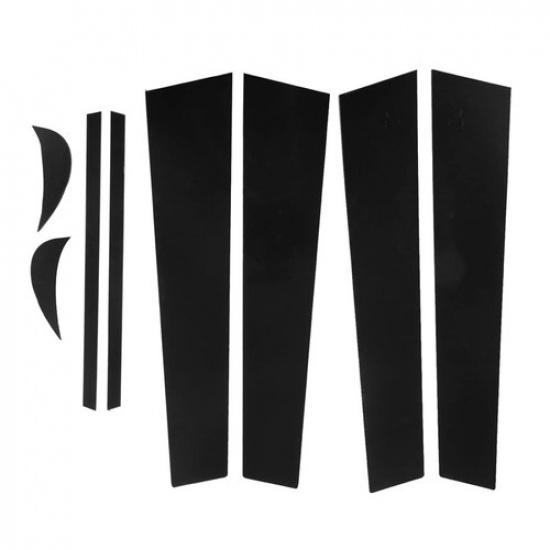 Black Window Pillar Post Molding Cover Trim Sticker Fits 2018-2024 Toyota Camry