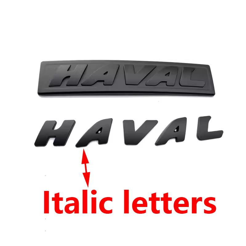 Per Haval H6 GT logo Auto Rete Anteriore Emblemi Logo Nero Per GWM Great Wall Generazione Haval H6 GT