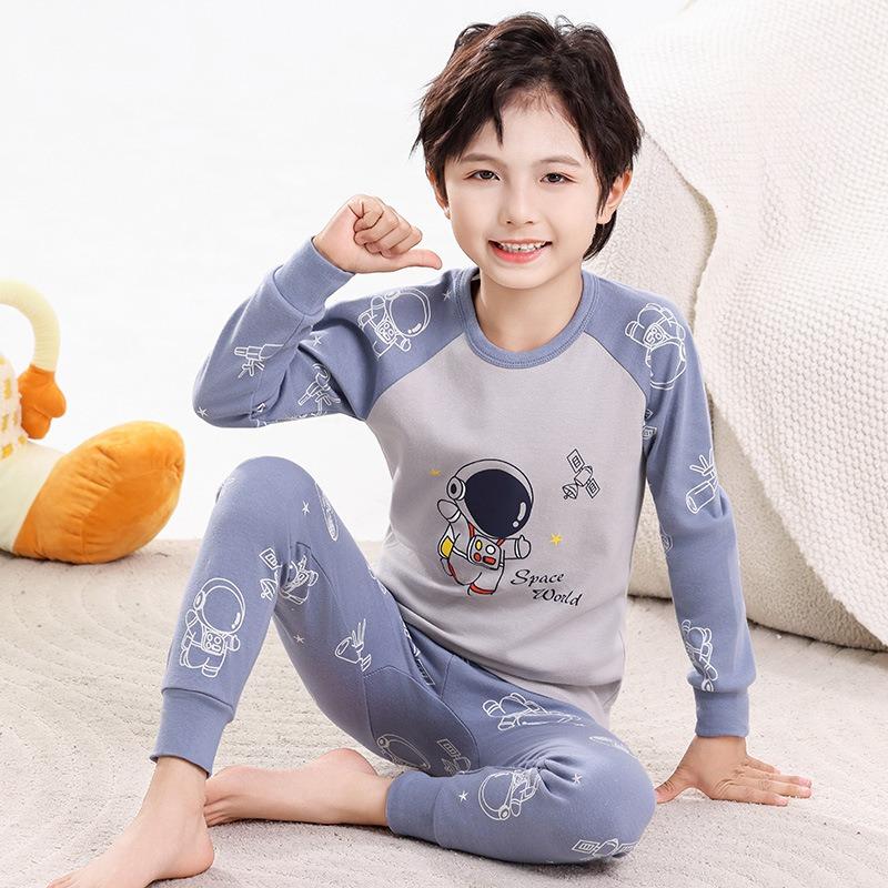 Set Pigiama per Bambine da 2 a 3 4 5 6 7 8 9 10 11 12 13 14 Anni Cotone 100 Bambini Piccoli Pigiama Manica Lunga Carino Pigiama Gatto Rosa Pjs