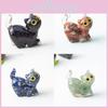 Crystal Cat Handcrafted Resin Art Figurine With Dynamic Design For Home Decor And Gift Giving