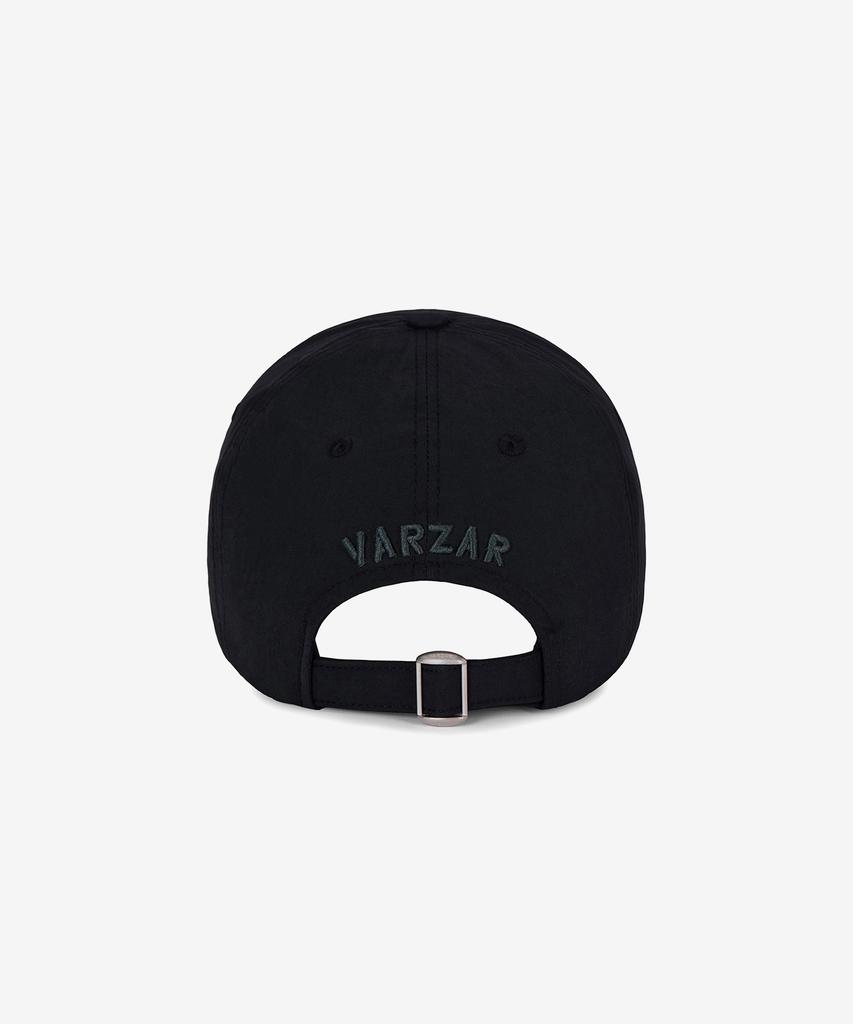 Bajal Va Curved Logo Nylon Ball Cap Black