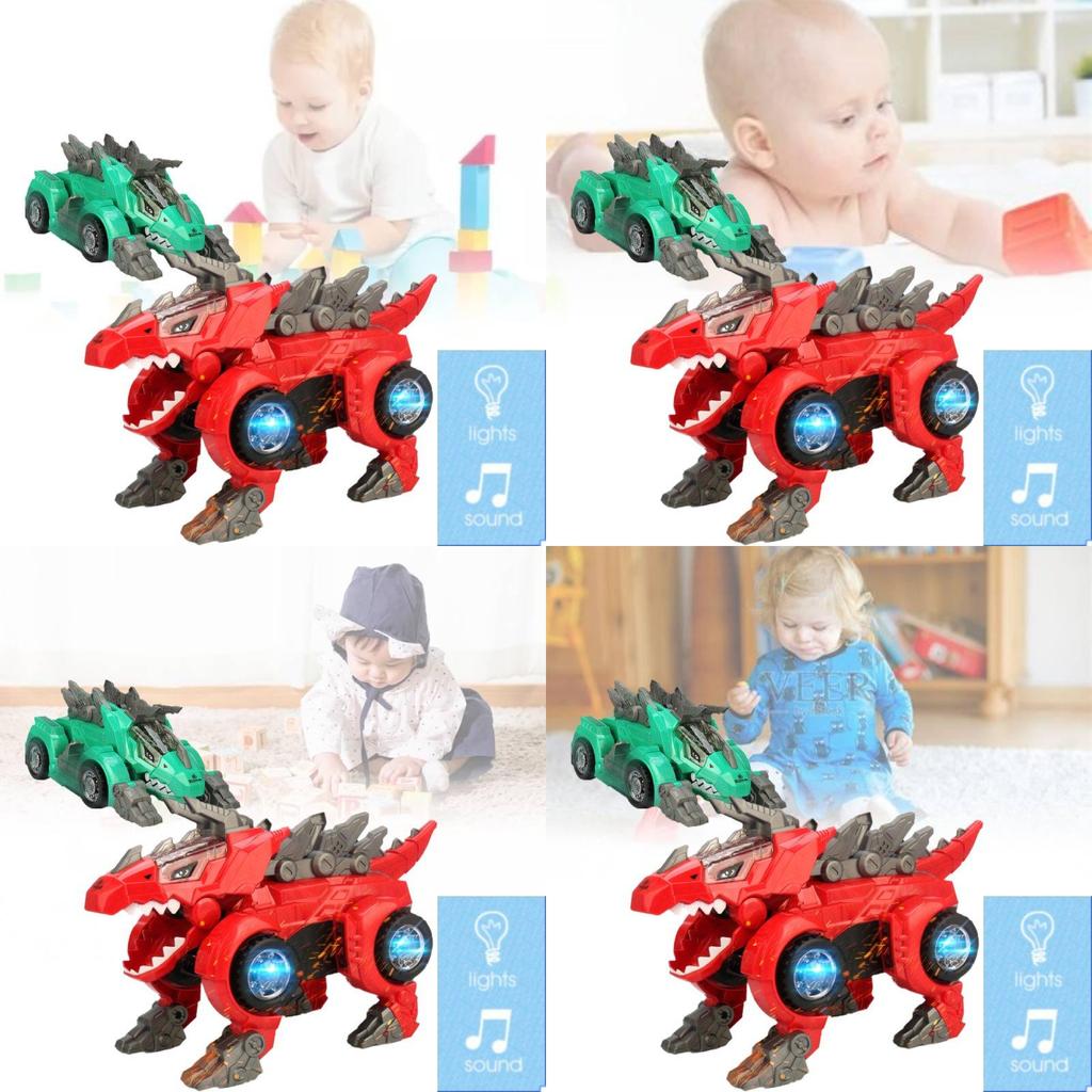 Véhicule Transformable Dragon Triangulaire Électrique Passionnant Avec Lumières Colorées Et Musique Pour Enfants
