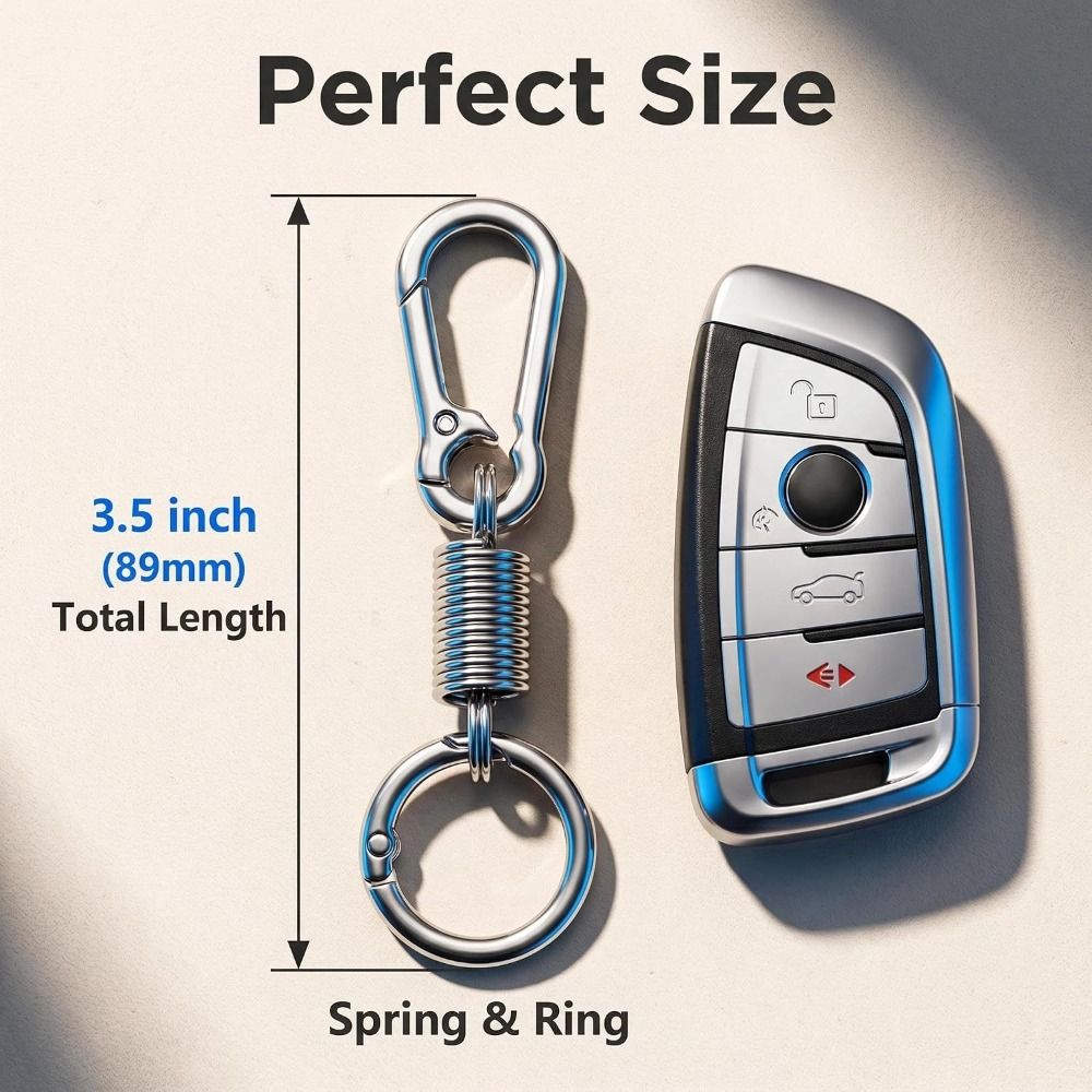10pcs Multi-Functional Metal Keychains Lightweight Zipper Clips Portable Key Ring Clip Bag