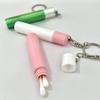 2pcs/Set 3inch Cotton Swab Storage Keychain PLA with Hanging Chain Storage Box Pendant Multi-color Portable Bag Accessories