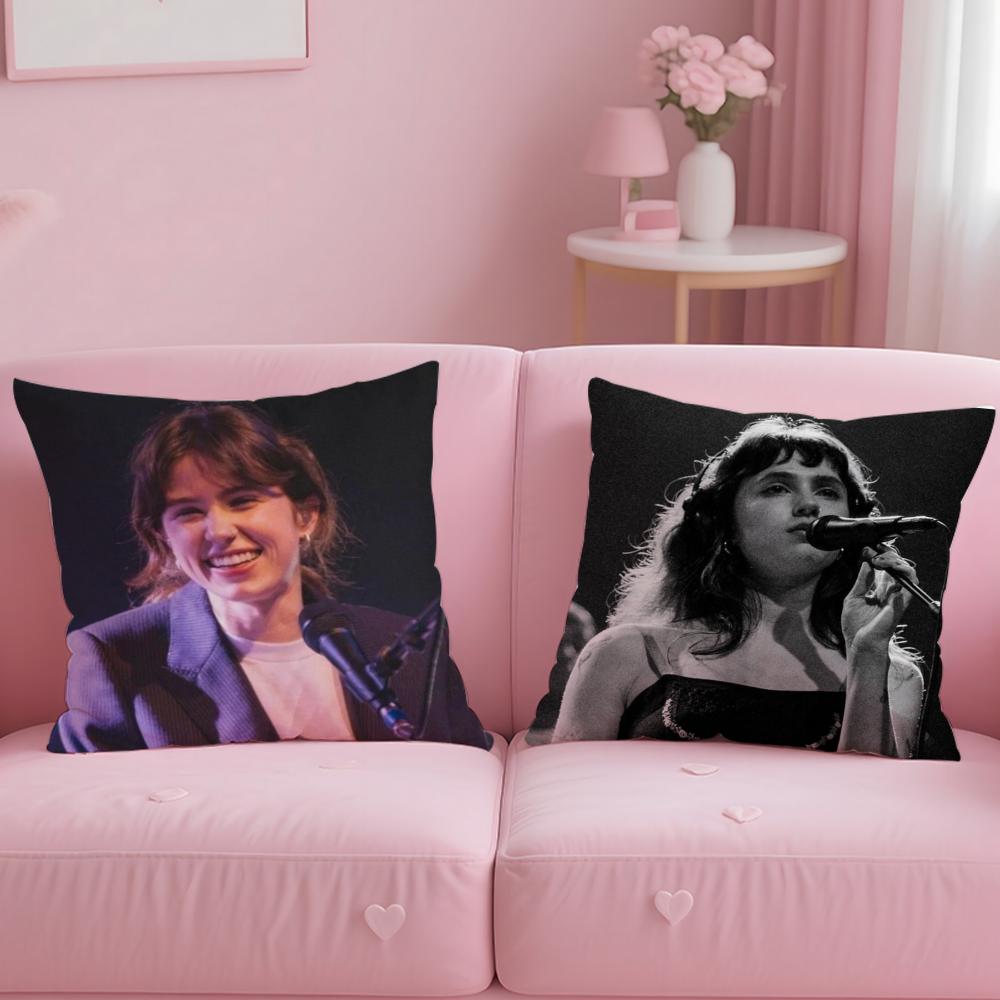 popular singer Clairo Cushion Cover Soft & Easy-Wash Pillow Case – Versatile for Couch, Bed, Travel and Office