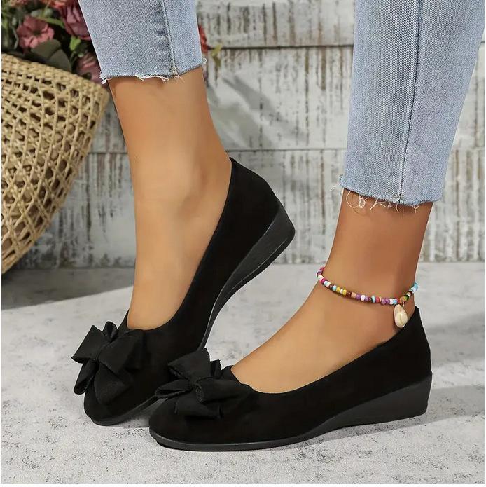 Spring Pointed Wedge Heel Single Women's  Shoes
