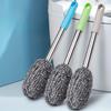 Stainless Steel Brush with Extended Handle - Durable, Non-Toxic| Essential for Thorough Cleaning of Toilets and Kitchens | Ergonomic Grip