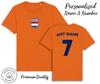 Niederlande T-Shirt 2024 Personalisierter Name und Nummer Erwachsener Baby, Fußball Holland