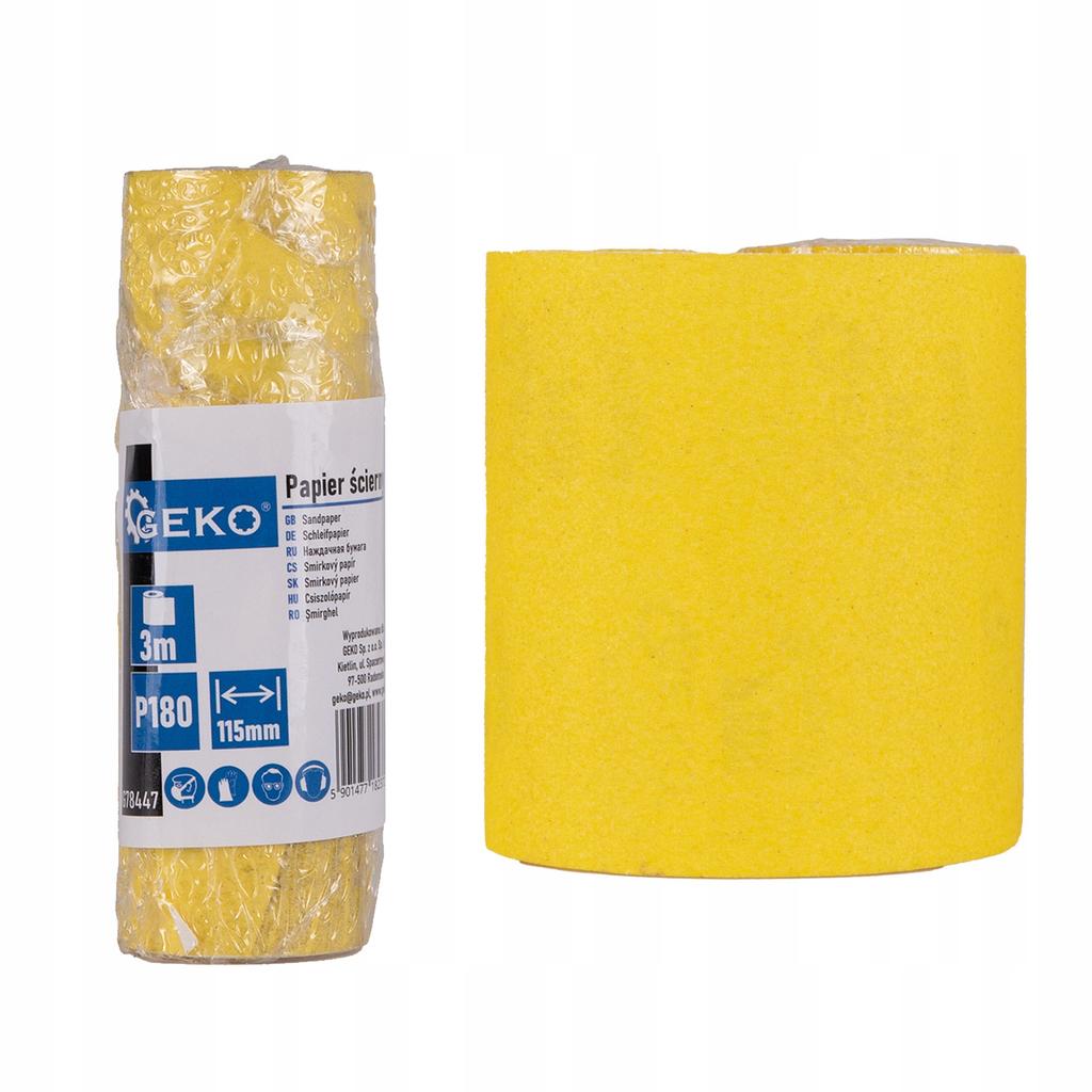 Sandpaper Roll 115Mm X 3M P180 100