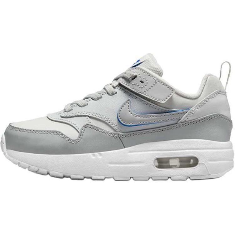 Nike Air Max 1EasyOn Abrasion Resistant Low top Kids Lifestyle Shoes Gray Children Aged 3 7 Years Old HF0964-001