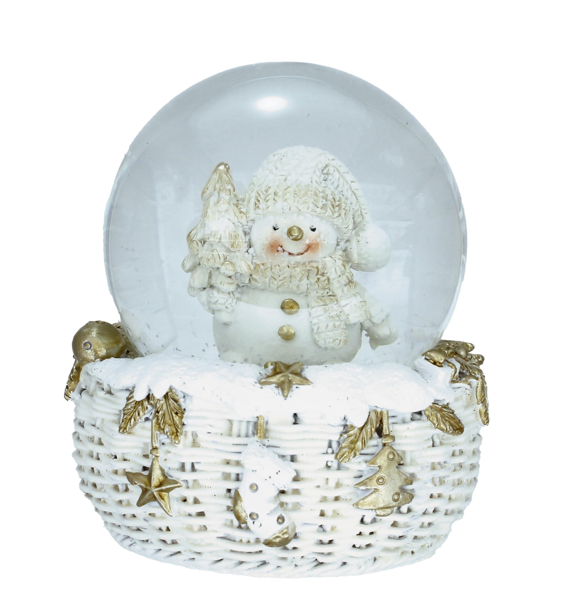 

Livelight Snow Globe 65mm White Basket Snowman Gift Snow Globe Market Tokyo Candle белый