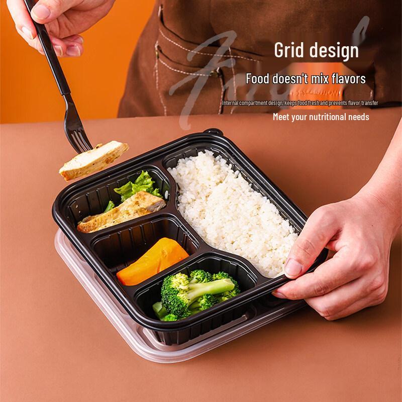 ZISIZ Disposable Lunch Box with Lid