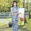Grün ärmellos nationaler Stil neu Chinesisch Suzhou langer Cheongsam verbessert jung 1011 neu Damen hoher Sinn Sommer