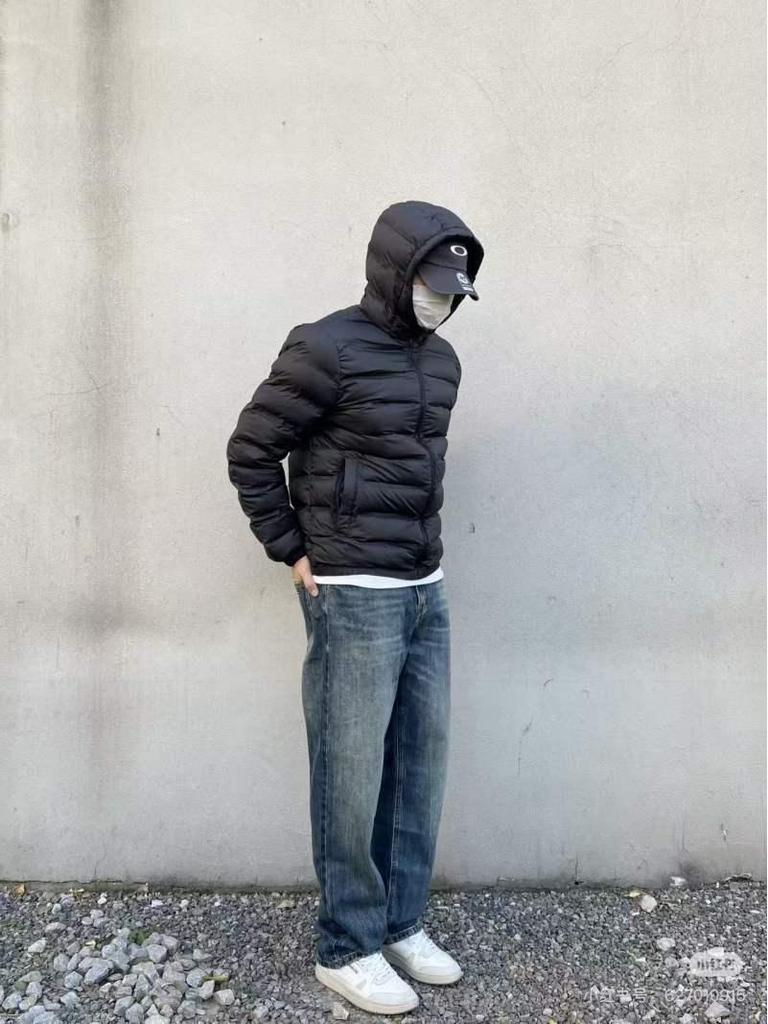 2025 Trendige leichte Herren-Kapuzenjacke aus weißer Entendaune: Vielseitige, Warme, Lässige Winterkleidung