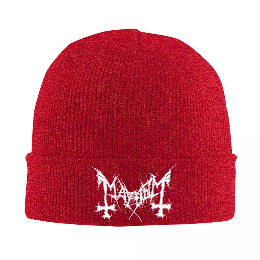 Mayhem Norway Band Beanie Hats, Street Y2K Caps, Gym Hat, btElastic, Men and Women, Gym, Ogo Hat, Winter