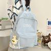 Fashion Harajuku Simple Backpack Student School Bag Computer Bag Trend Travel Backpack Female Premium Sense