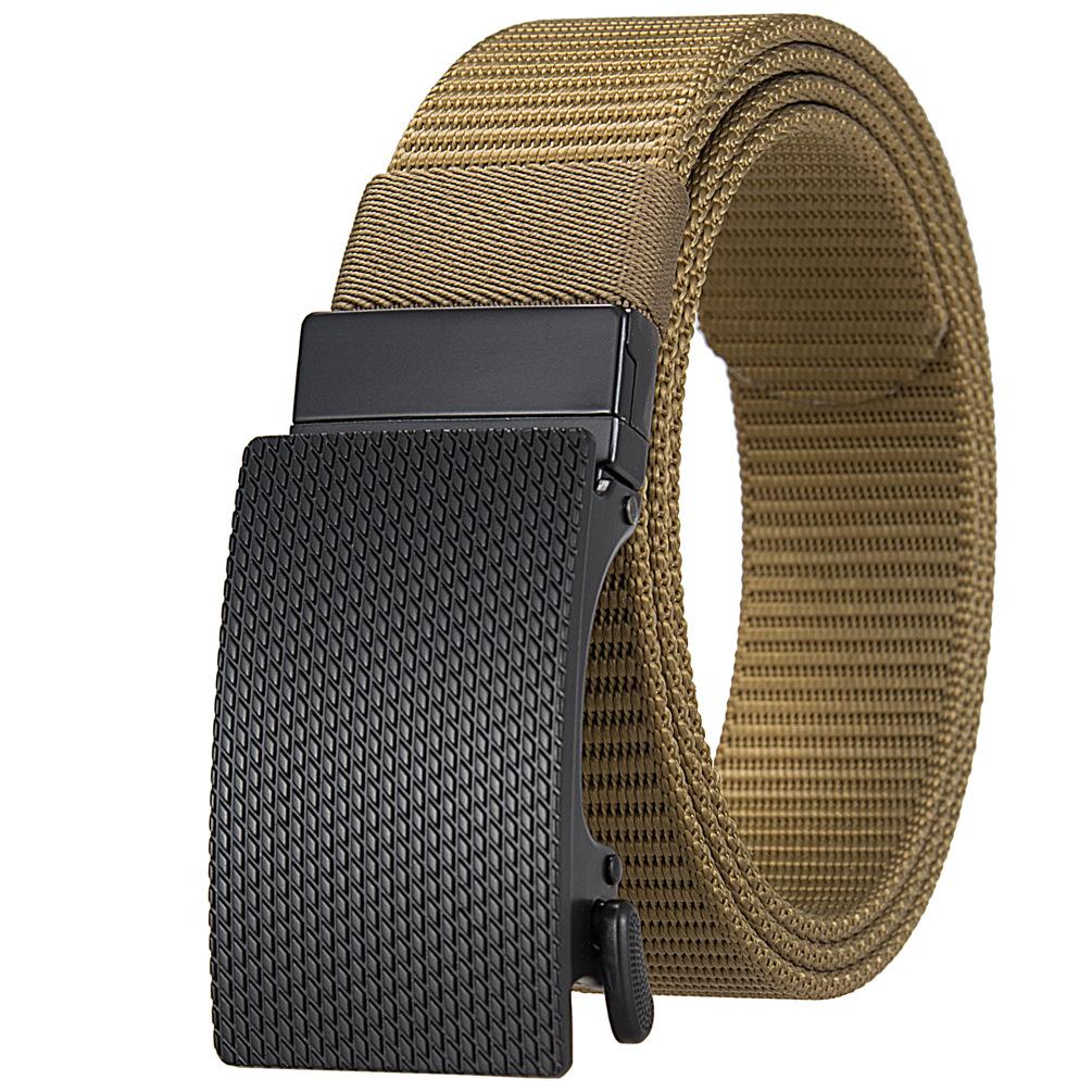 Nylon Braided Belt For Men, Rotating Cloth Belt Buckle Belt Ly36-25948-1