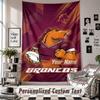 Wall Hanging Tapestry With Custom Name & Text, Brisbane Broncos Decorative Tapestry For Bedroom