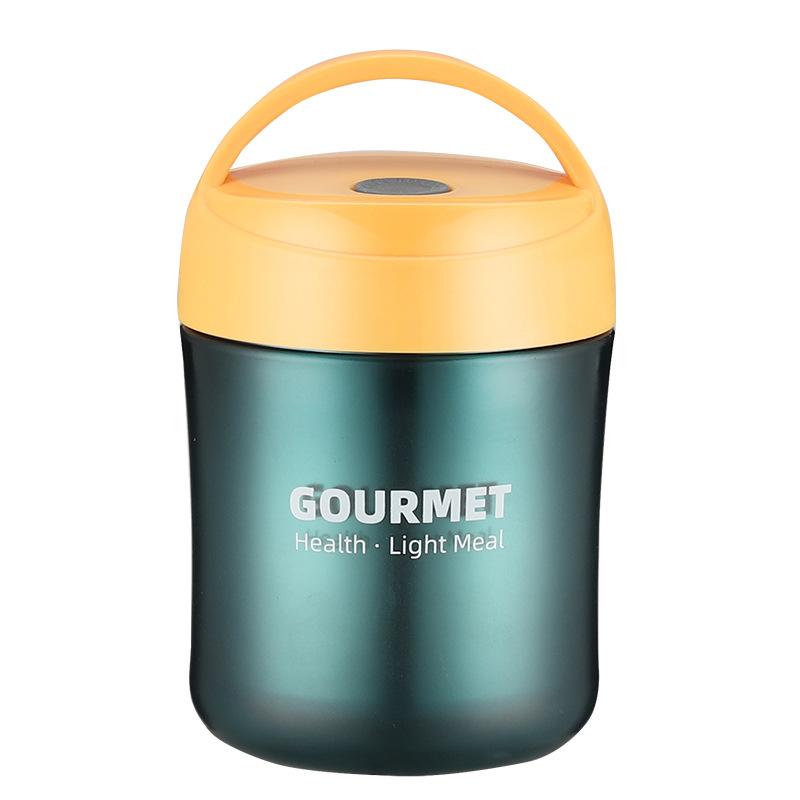 500ml Camping Portable Stainless Steel Thermal Hot Porridge Cup Food Container Drink Bottle With Lid Soup Cup Breakfast Mug 401-500ml