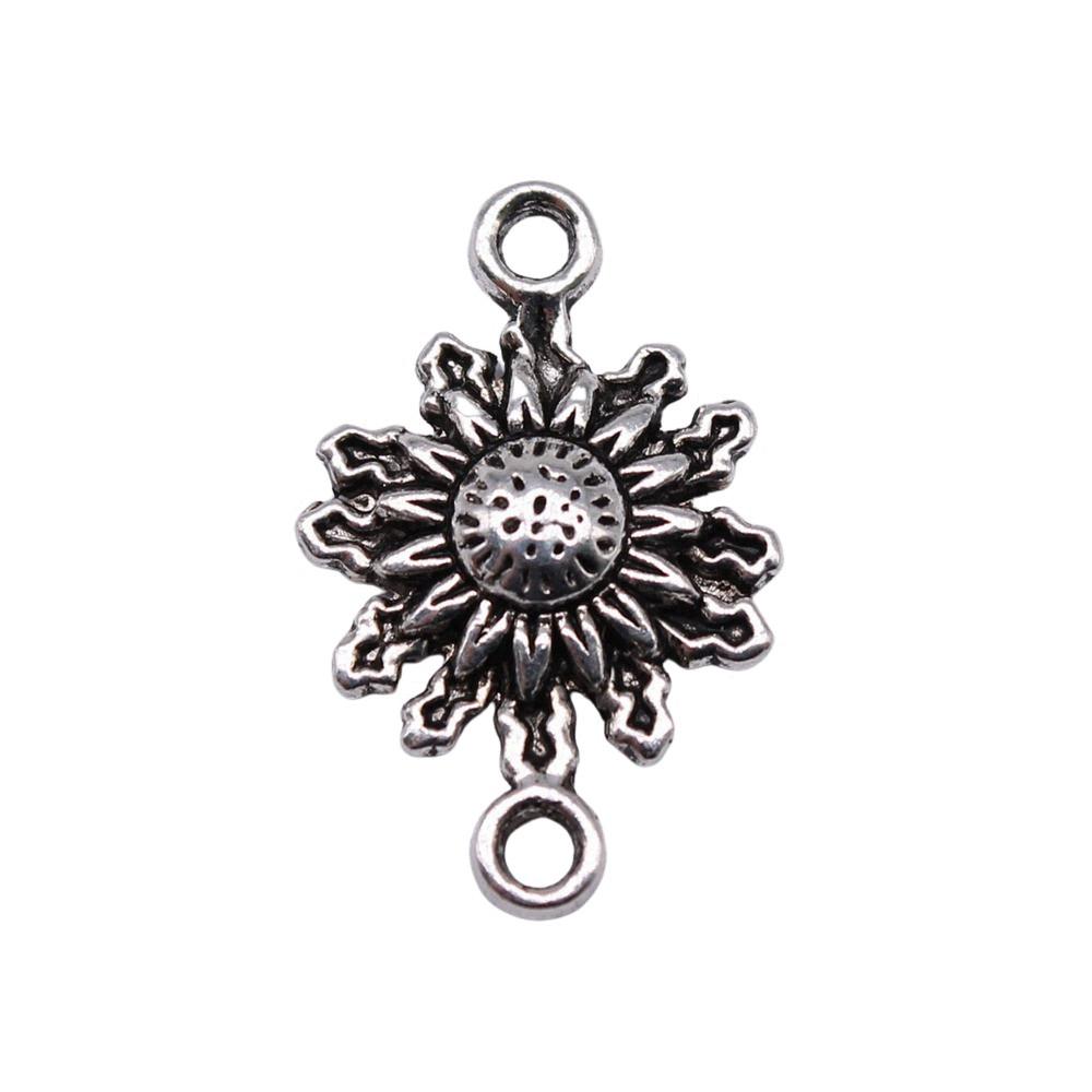 Filigree Diamond Shaped Connectors Ornate Multi Loop Links For Jewelry