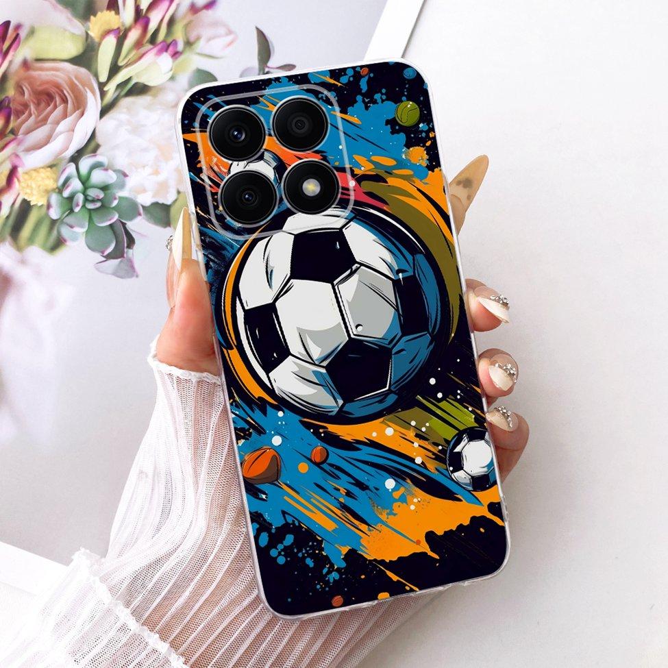 For Honor X8a 4G Case Transparent Cute Cat Fashion Butterfly Funny Painted Casing CRT-LX1 CRT-LX2 CRT-LX3