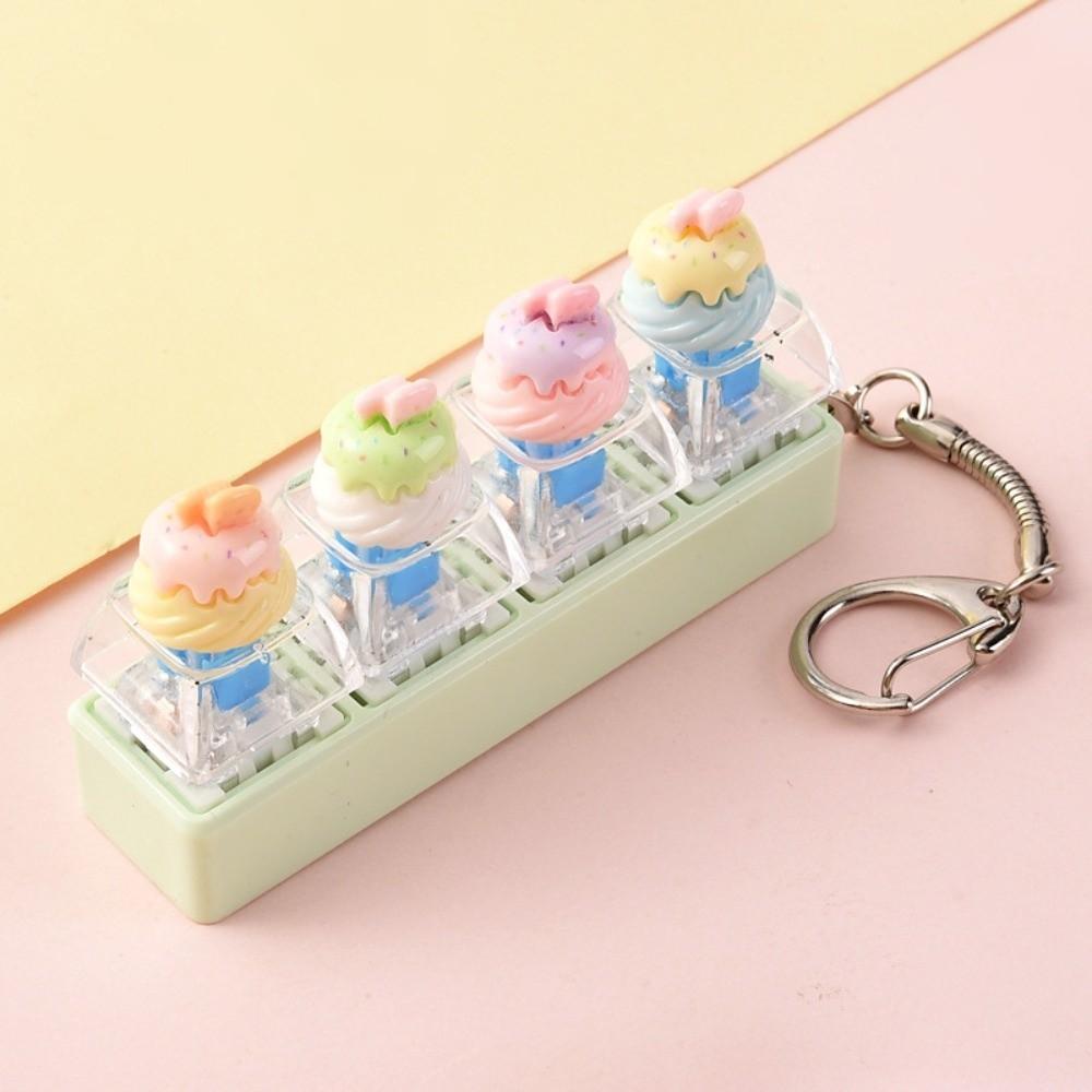 Mechanische Tastenkappe Tastatur Klicker Spielzeug Schlüsselanhänger Fingerdruck Tastenkappe Schlüsselanhänger Partygeschenk