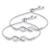 Wristbands Knot Design Hand Chain Zircon Bowknot Bracelet Lucky Symbol Bracelet  Wedding Jewelry