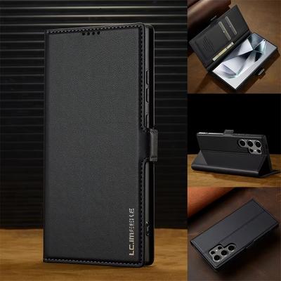 Leather Card Holder Wallet Flip Case For Samsung Galaxy S25 Ultra S24 FE S21 S20 S23 S22 + Plus A55 A54 A53 A35 A16 A15 A14 5G