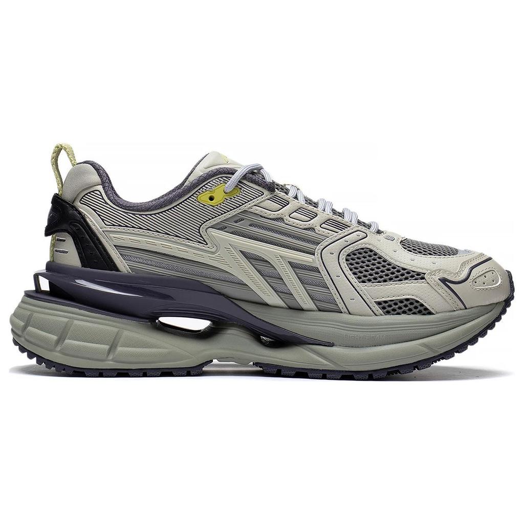 New LiNing Comet 5 Anti Slip Wear Resistant Low Top Casual Shoes Men's Gray Black AGLT025-5