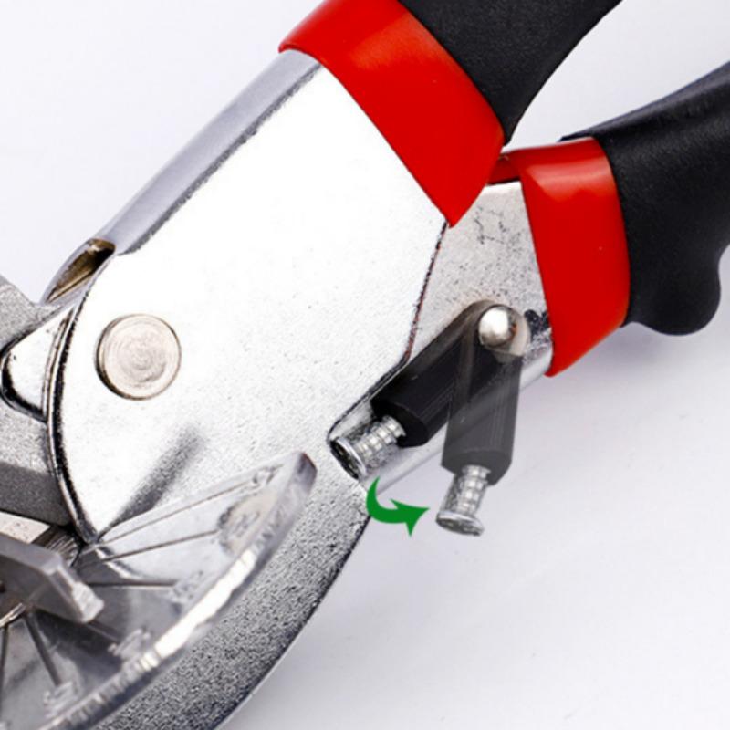 Adjustable Miter Cutter 45-135° – Multi-Angle Scissors for Plastic PVC Molding, Trim, and Wall Panels, Precision Cutting Tool